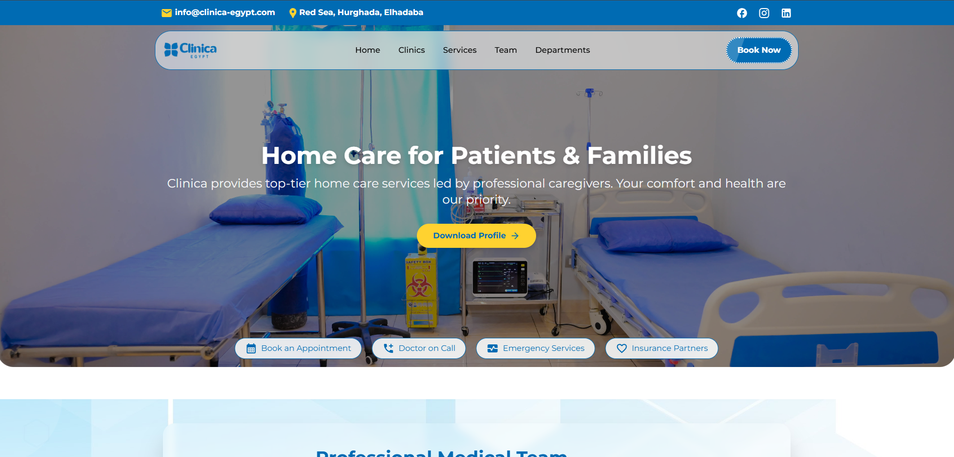 Clinica Egypt — Healthcare · Hospitality